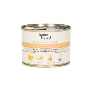 DOLINA NOTECI PREMIUM MAŁE RASY Z BAŻANTEM, DYNIĄ I MAKARONEM  185 G
