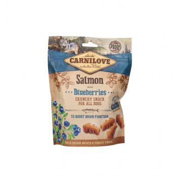 CARNILOVE PRZYSMAK DLA PSA CRUNCHY SNACK SALMON WITH BLUEBERRIES WITH FRESH MEAT 200G