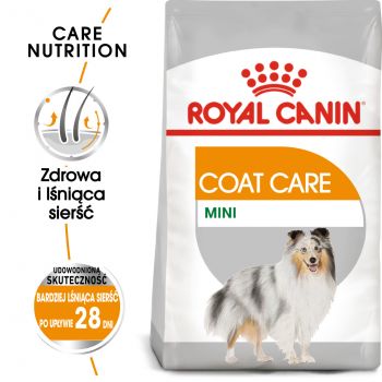 ROYAL CANIN CCN MINI COAT CARE KARMA SUCHA DLA PSÓW DOROSŁYCH, RAS MAŁYCH O MATOWEJ SIERŚCI 1 KG