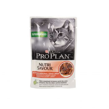 PRO PLAN CAT SASZETKA STERILISED WOŁOWINA W SOSIE 85G  12457645