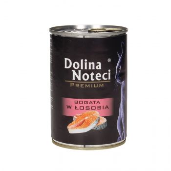 DOLINA NOTECI PREMIUM KOT PUSZKA 400G BOGATA W ŁOSOSIA