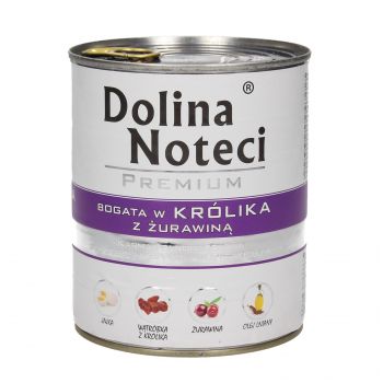 DOLINA NOTECI PREMIUM BOGATA W KRÓLIKA Z ŻURAWINĄ 800G