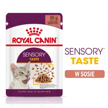 ROYAL CANIN SENSORY TASTE KARMA MOKRA W SOSIE DLA WYBREDNYCH KOTÓW 85G