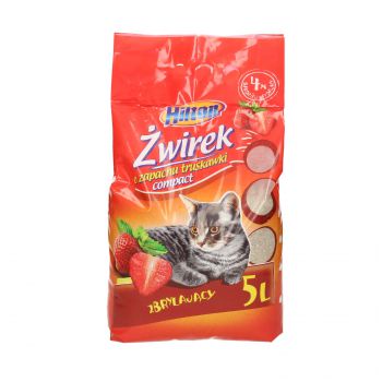 HILTON ŻWIR BENTONIT COMPACT ZBRYLAJĄCY TRUSKAWKA DLA KOTA 5L