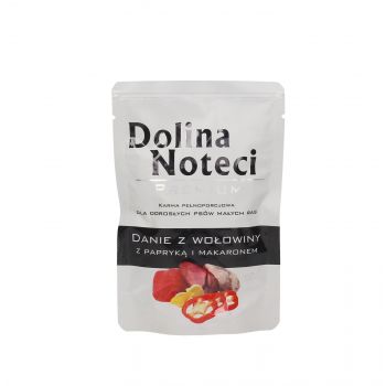 DOLINA NOTECI PREMIUM DANIE Z WOŁOWINY Z PAPRYKĄ I MAKARONEM 100G