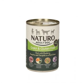 NATURO KACZKA/JAGODA/DYNIA/CUKINIA W SOSIE ZIOŁOWYM 390G