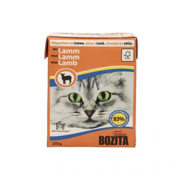 BOZITA FELINE KARTONIK 370G KAWAŁKI W GALARECIE Z JAGNIĘCINĄ 4914