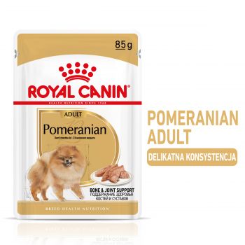 ROYAL CANIN POMERANIAN ADULT KARMA MOKRA - PASZTET, DLA PSÓW DOROSŁYCH RASY SZPIC MINIATUROWY 85G