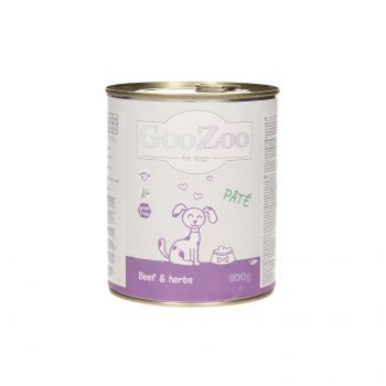 GOOZOO SERCA Z ZIOŁAMI PASZTET DLA PSA PUSZKA 800G