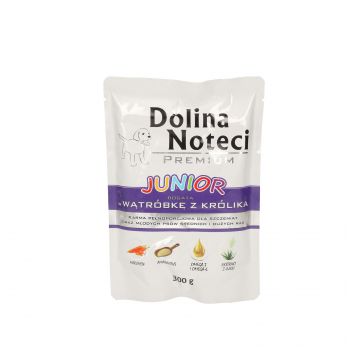 DOLINA NOTECI PREMIUM JUNIOR BOGATA W WĄTRÓBKĘ Z KRÓLIKA SASZETKA 300 G