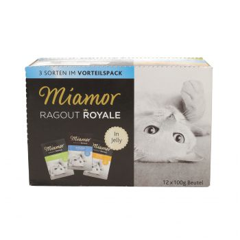 MIAMOR RAGOUT ROYALE MIX SASZETEK W GALARECIE 12 X 100G (KRÓLIK, KURCZAK TUŃCZYK) 74098