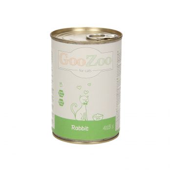 GOOZOO Z KRÓLIKIEM KAWAŁKI W SOSIE DLA KOTA PUSZKA 415G