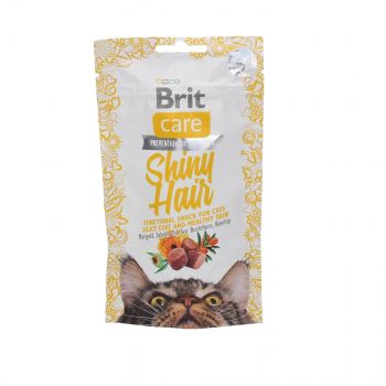 BRIT CARE CAT SNACK SHINY HAIR 50G