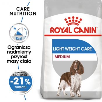 ROYAL CANIN CCN MEDIUM LIGHT WEIGHT CARE KARMA SUCHA DLA PSÓW DOROSŁYCH, RAS ŚREDNICH Z TENDENCJĄ DO NADWAGI 12 KG