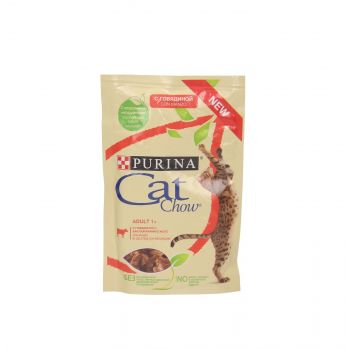 CAT CHOW SASZETKA 85G WOŁOWINA/BAKŁAŻAN W GALARETCE 12527751