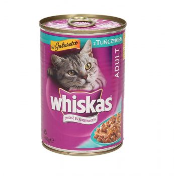 WHISKAS PUSZKA TUŃCZYK W GALARECIE 400 G