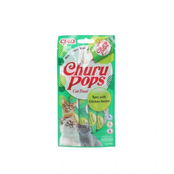 INABA CAT CHURU POPS TUNA WITH CHICKEN  RECIPE 4X15G EU713