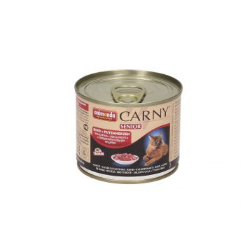ANIMONDA CARNY PUSZKA 200G KOT SENIOR WOŁOWINA/SERCA INDYKA 83502 (83711)