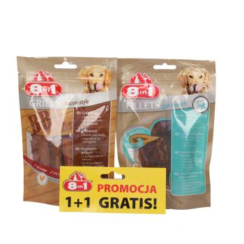 8IN1 GRILLS BACON STYLE 80 G + FILLET PRO BREATH L 80 G ZESTAW 1+1 GRATIS 600223