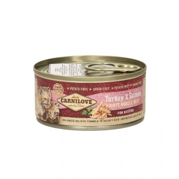 CARNILOVE KOT PUSZKA 100G KITTEN TURKEY&SALMON