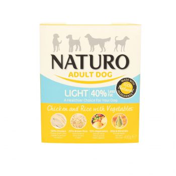 NATURO LIGHT - KURCZAK Z RYŻEM I WARZYWAMI 400G