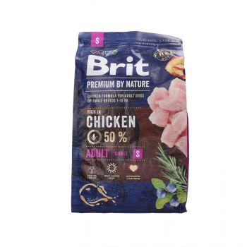 BRIT PREMIUM BY NATURE ADULT SMALL BREED 3KG