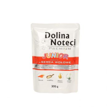 DOLINA NOTECI PREMIUM JUNIOR BOGATA W SERCA WOŁOWE  SASZETKA 300 G