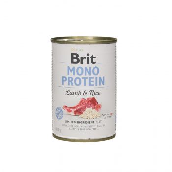 BRIT CARE PUSZKA 400G PIES MONO PROTEIN LAMB & RICE