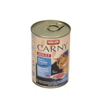 ANIMONDA CARNY PUSZKA 400G KOT WOŁOWINA, DORSZ Z KORZENIEM PIETRUSZKI 83717