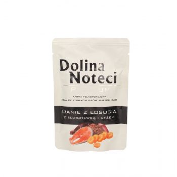 DOLINA NOTECI PREMIUM DANIE Z ŁOSOSIA Z MARCHEWKĄ I RYŻEM 100G