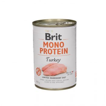 BRIT CARE PUSZKA 400G PIES MONO PROTEIN TURKEY