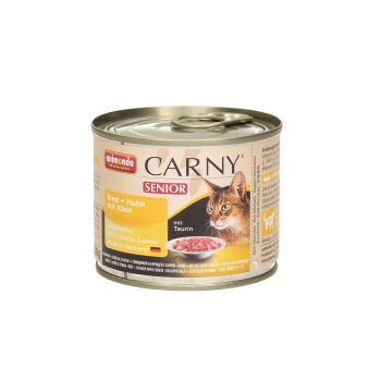 ANIMONDA CARNY PUSZKA 200G KOT SENIOR WOŁOWINA/KURCZAK/SER 83710