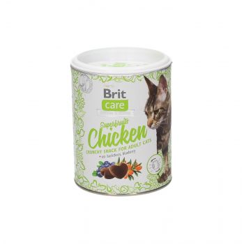 BRIT CARE CAT SNACK SUPERFRUITS CHICKEN 100G