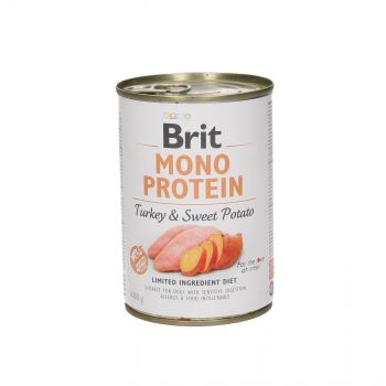 BRIT CARE PUSZKA 400G PIES MONO PROTEIN TURKEY & SWEET POTATO