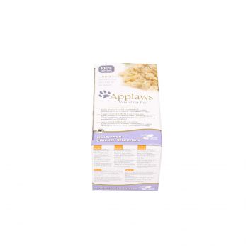 APPLAWS MULTIPACK MISECZKI DLA KOTA KURCZAK MIX 8X60G