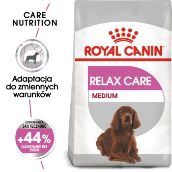 ROYAL CANIN CCN MEDIUM RELAX CARE KARMA SUCHA DLA PSÓW DOROSŁYCH, RAS ŚREDNICH, NARAŻONYCH NA DZIAŁANIE STRESU 10 KG