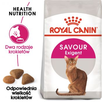 ROYAL CANIN Exigent Savour Sensation karma sucha dla kotów dorosłych, wybrednych, kierujących się teksturą krokieta 2 KG