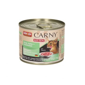 ANIMONDA CARNY PUSZKA 200G KITTEN WOŁOWINA/KURCZAK/KRÓLIK 83967