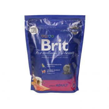 BRIT CAT PREMIUM BY NATURE ADULT ŁOSOŚ 300G