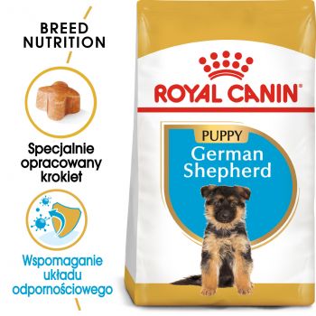 ROYAL CANIN GERMAN SHEPHERD PUPPY KARMA SUCHA DLA SZCZENIĄT DO 15 MIESIĄCA, RASY OWCZAREK NIEMIECKI 12 KG