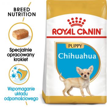 ROYAL CANIN CHIHUAHUA PUPPY KARMA SUCHA DLA SZCZENIĄT DO 10 MIESIĄCA, RASY CHIHUAHUA 1,5 KG