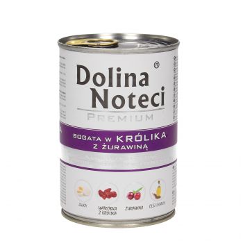 DOLINA NOTECI PREMIUM BOGATA W KRÓLIKA Z ŻURAWINĄ 400G