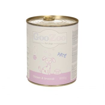 GOOZOO KURCZAK Z BROKUŁAMI PASZTET DLA PSA PUSZKA 800G