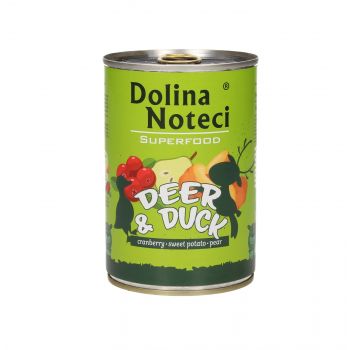 DOLINA NOTECI SUPERFOOD JELEŃ I KACZKA 400G