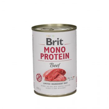 BRIT CARE PUSZKA 400G PIES MONO PROTEIN BEEF