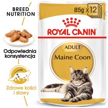 ROYAL CANIN MAINE COON KARMA MOKRA W SOSIE DLA KOTÓW DOROSŁYCH RASY MAINE COON 85 G