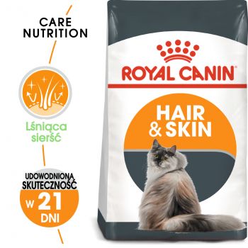 ROYAL CANIN Hair&Skin Care karma sucha dla kotów dorosłych, lśniąca sierść i zdrowa skóra 10 KG