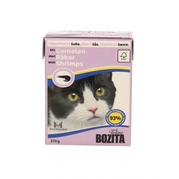 BOZITA FELINE KARTONIK 370G KAWAŁKI W SOSIE Z KREWETKAMI 4935