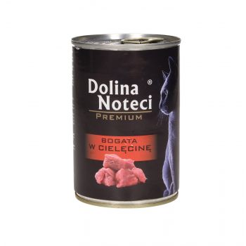 DOLINA NOTECI PREMIUM KOT PUSZKA 400G BOGATA W CIELĘCINĘ