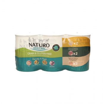 NATURO 6 PACK GRAIN&GLUTEN FREE VARIETY - PUSZKI 390G